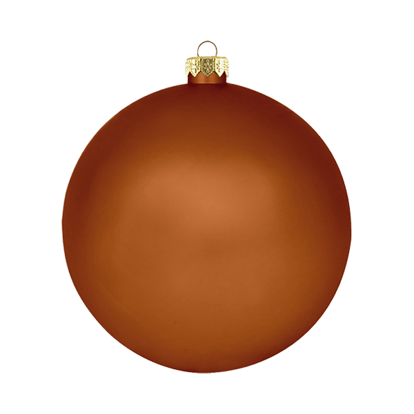 Boule standard matte - Bronze - Décorations de Noël